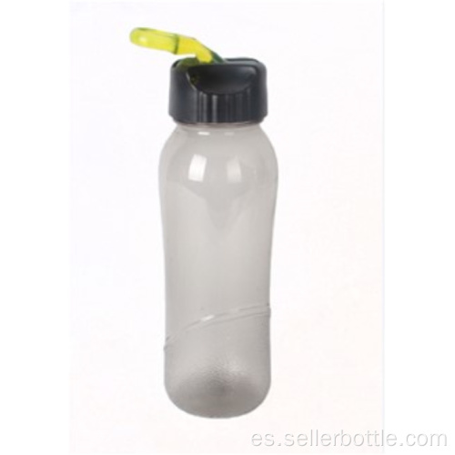 Botella de agua de pared simple de 800 ml PP con pajita